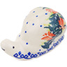 Polish Pottery Snail Figurine 4&quot; California Poppies