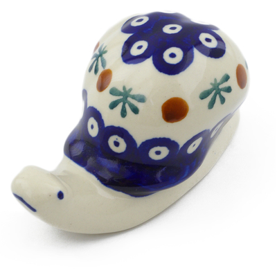 Polish Pottery Snail Figurine 4&quot; Mosquito