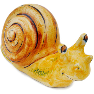 Polish Pottery Snail Figurine 5&quot; Garden