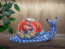 Polish Pottery Snail Figurine 7&quot; UNIKAT