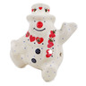 Polish Pottery Snowman Candle Holder 4&quot; Love All Around