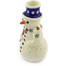 Polish Pottery Snowman Candle Holder 6&quot; Mosquito