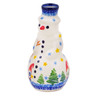 Polish Pottery Snowman Candle Holder 6&quot; Twinkle Twinkle Little Gnome