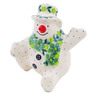 Polish Pottery Snowman Figurine 5&quot; Envy