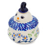 Polish Pottery Snowman Ornament 3&quot; Branches Of Delicacy