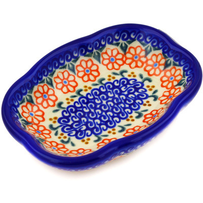 Polish Pottery Soap Dish 5" Amarillo