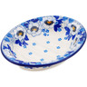 Polish Pottery Soap Dish 5&quot; Blue Spring