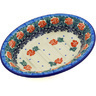 Polish Pottery Soap Dish 5&quot; Cabbage Rose Garden