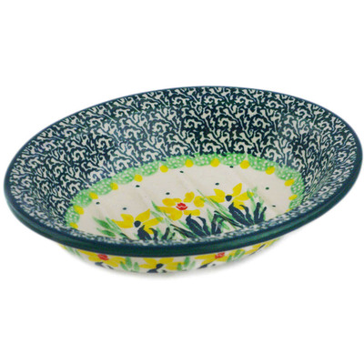 Polish Pottery Soap Dish 5&quot; Summer Meadow