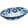 Polish Pottery Soap Dish 6&quot; Blue Spring