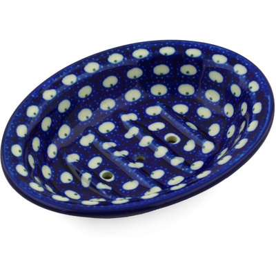 Polish Pottery Soap Dish 6&quot; Stepping Stones