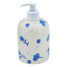 Polish Pottery Soap Dispenser 5&quot; Blue Blooms