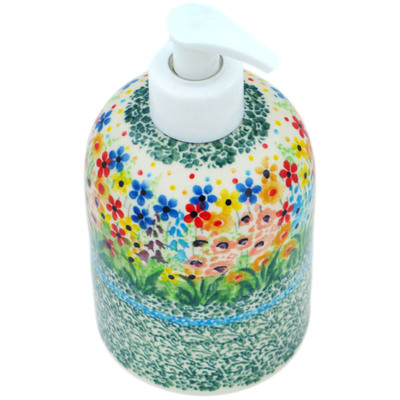 Polish Pottery Soap Dispenser 5&quot; Colors Of The Wind UNIKAT