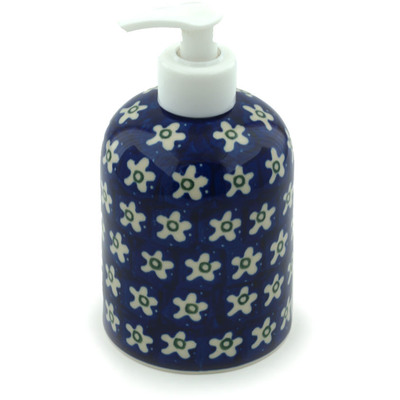 Polish Pottery Soap Dispenser 5&quot; Daisy Patch