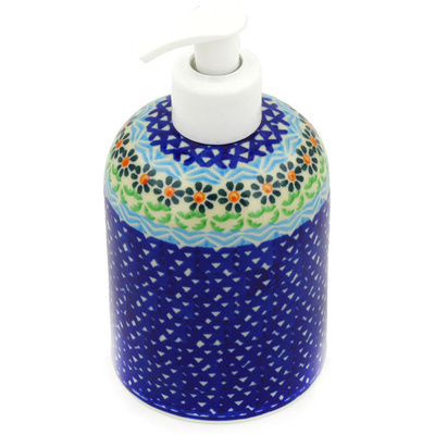 Polish Pottery Soap Dispenser 5&quot;