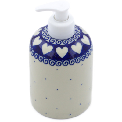 Polish Pottery Soap Dispenser 5&quot; Light Hearted