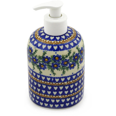 Polish Pottery Soap Dispenser 5&quot; Mother&#039;s Love UNIKAT