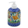 Polish Pottery Soap Dispenser 5&quot; Ocean Whisper UNIKAT