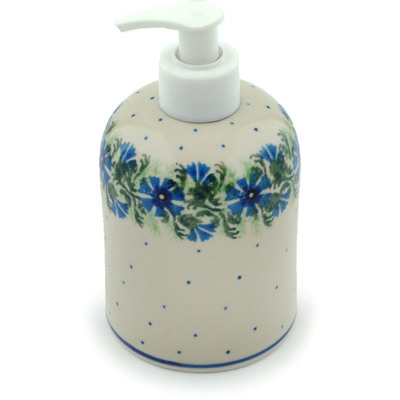 Polish Pottery Soap Dispenser 5&quot; Polish Wreath