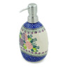 Polish Pottery Soap Dispenser 6&quot; Happy Hydrangea UNIKAT