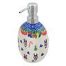 Polish Pottery Soap Dispenser 6&quot; Winter Sights UNIKAT