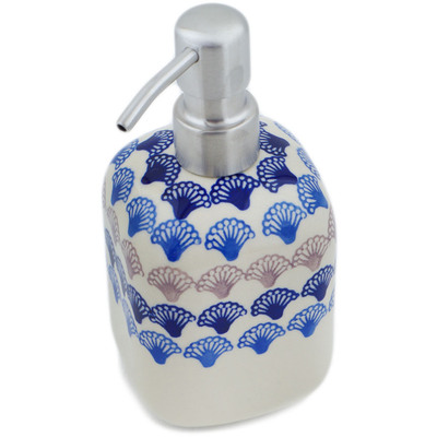 Polish Pottery Soap Dispenser 7&quot; Beautiful Bevy