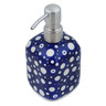 Polish Pottery Soap Dispenser 7&quot; Blue Eye Scatter UNIKAT