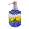 Polish Pottery Soap Dispenser 7&quot; Spring Yellow Tulip UNIKAT