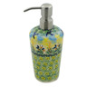 Polish Pottery Soap Dispenser 8&quot; Birds In The Sunset UNIKAT