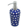 Polish Pottery Soap Dispenser 8&quot; Heart&#039;s Full Of Love
