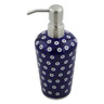 Polish Pottery Soap Dispenser 8" Peacock Eyes