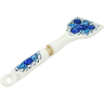 Faience Spatula 11&quot; Cobalt Flowers