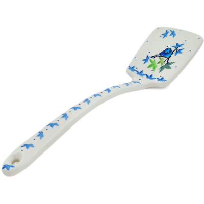 Polish Pottery Spatula 12&quot; Bird Watching