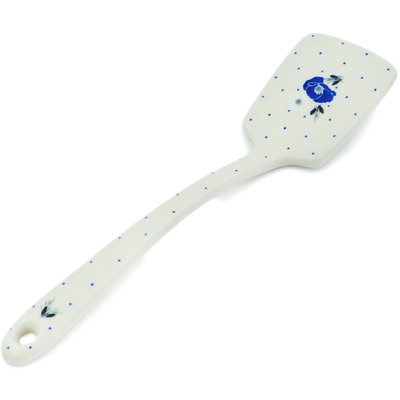 Polish Pottery Spatula 12&quot; Daisy Crown