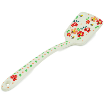 Polish Pottery Spatula 12&quot; Pink Divinity UNIKAT