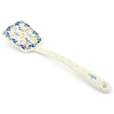 Polish Pottery Spatula 12&quot; Seaside Splendor