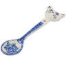 Polish Pottery Spoon 0&quot; Blue Poppies