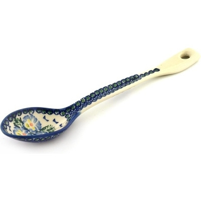 Polish Pottery Spoon 12&quot; Blue Boutiques