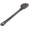Polish Pottery Spoon 12&quot; Brown Beauty UNIKAT