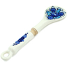 faience Spoon 12&quot; Cobalt Flowers