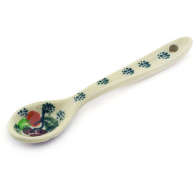 Polish Pottery Spoon 4&quot; Berry Garland