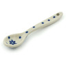 Polish Pottery Spoon 4" Blue Holly