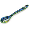 Polish Pottery Spoon 4&quot; Pansies And Daisies UNIKAT