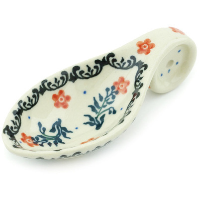 Polish Pottery Spoon 4&quot; Peek A Boo