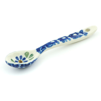 Polish Pottery Spoon 4&quot; Wildflower Garland