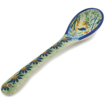 Polish Pottery Spoon 5&quot; Birds In The Sunset UNIKAT