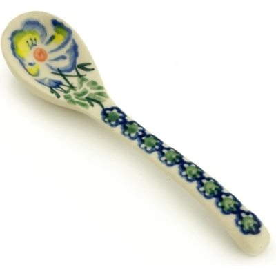 Polish Pottery Spoon 5&quot; Blue Boutiques