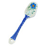 Polish Pottery Spoon 5&quot; Blue Joy
