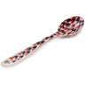Polish Pottery Spoon 5&quot; Bold Houndstooth