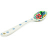 Polish Pottery Spoon 5&quot; Candy Red Poppy UNIKAT